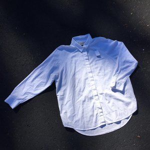 Universal Threads Plain White Button-Down Collared Shirt